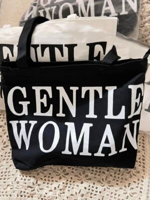 Gentle Woman Tote Bag w/Zipper