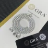 Pass Diamond Tester Large Stock Hip Hop Jewelry 2.0mm 3mm 4mm 5mm 6.5mm VVS Moissanite Diamond 925 Silver Iced Out Tennis Chain
